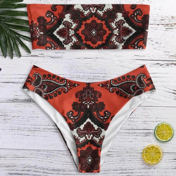 Lana.Jo Other - Paisley Bandeau Bikini